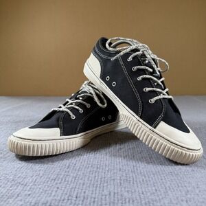 Sperry Astor Womens Canvas Sneakers Athletic Boat Black Shoes‎ Size 10